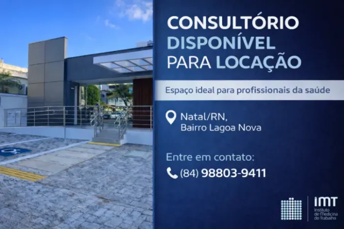 CONSULTÓRIO DISPONÍVEL P/ LOCAÇÃO