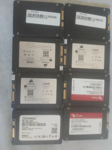 Vende-se ou troca-se 8 cartões SSD120 GB