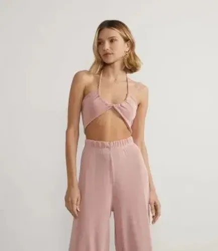 conjunto renner rosa metalizado pp