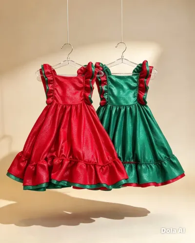 Vestidos de Natal infantil de luxo 