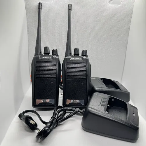 Par de rádio comunicador completo com fone e carregador Novo