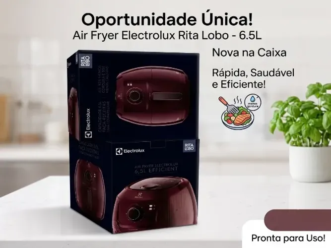 Air Fryer Electrolux 6.5l Family Efficient EAF51 Vermelha - 220V (Nova/Lacrada)