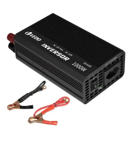 Inversor 12v 127v 1000w potencia conversor energia tomada pra bateria transformador tensao