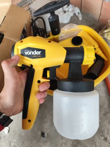 PISTOLA DE PINTURA NOVA VONDER + COMPRESSOR COM RODINHA