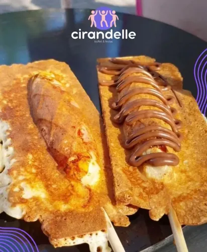 Crepe para festas e eventos