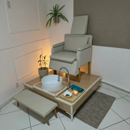 Plataforma Lavatório com Poltrona Spa dos Pés 