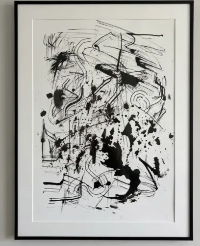 Quadro grande pintura moderna 