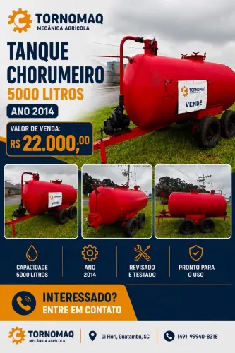 Churrumeira 5 mil litros 