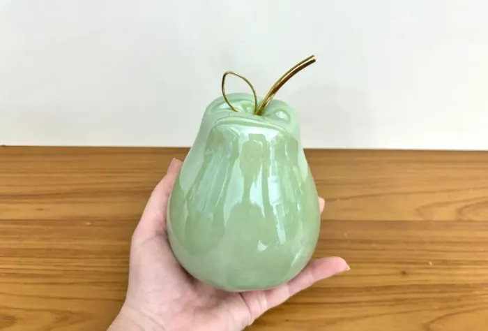 Enfeite decorativo em cerâmica frutas variados <br><br>R$25,00 unidade<br>Pronta entrega