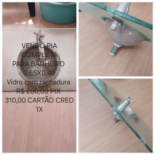 PIA VIDRO/CUBA E TORNEIRA !
