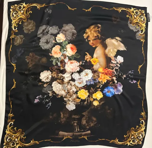 Lenço seda Dolce Gabbana 