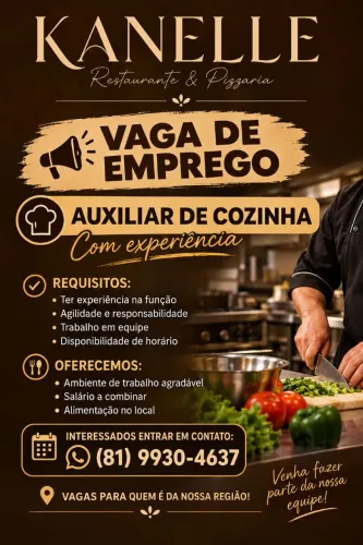 Auxiliar de cozinha