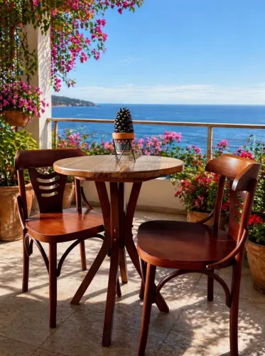 Conjunto de mesa e cadeiras