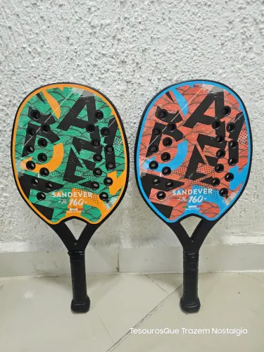 Par de Raquetes Beach Tennis Sandever Btr 160 Made In Italy
