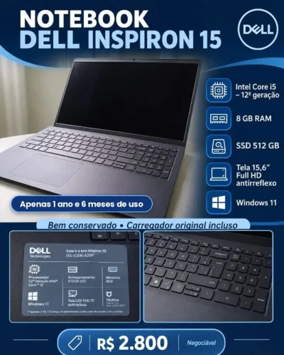 Notebook Dell Inspiron 15