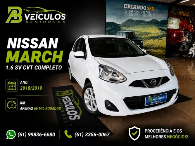 Nissan March SV 1.6 16V Flexstart 5P Aut. 2019
