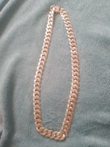 Cordão de prata escama de 17 mn 70 cm 165 gramas 