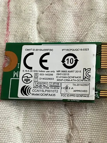 Placa Wi-Fi Atheros QCNFA435