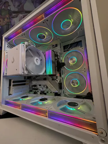 PC Gamer Projeto Full White, R5 5600, 32GB RAM, 1TB SSD - Tudo novo!