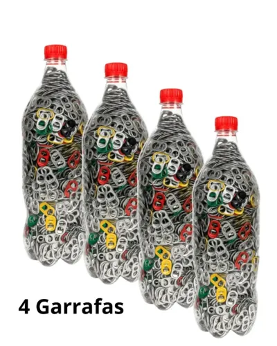 4 Unidades de garrafas cheias de Lacres de Alumínio