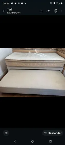 Cama bicama solteiro com 2 colchões