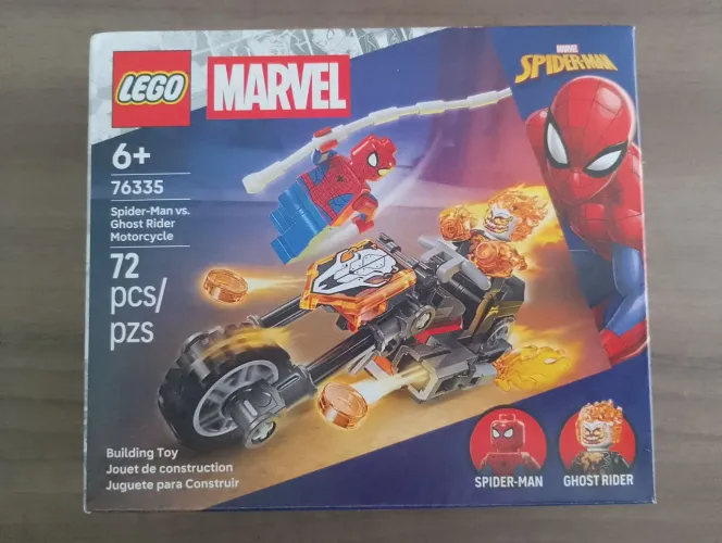 LEGO Marvel Homem Aranha vs Motoqueiro fantasma 
