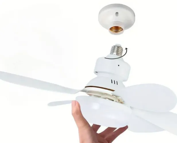 Ventilador Teto c/ Luminária LED