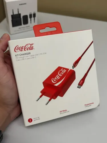 Carregador Turbo Original Coca-Cola 20W * Tenho outros!