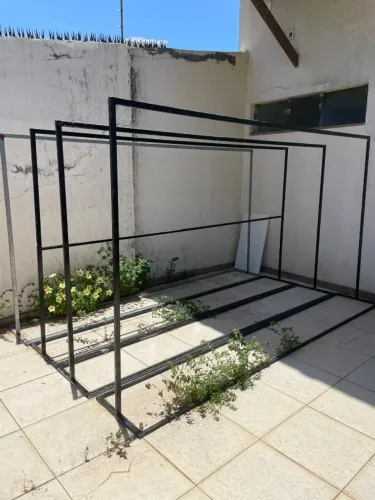 Arara para roupas em Metalon 3mx1,60m (UNIDADE)