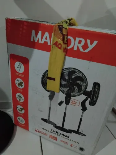 VENTILADOR MALLORY CHRONOS DIGITAL DE COLUNA (NOVO, LACRADO NA CAIXA)