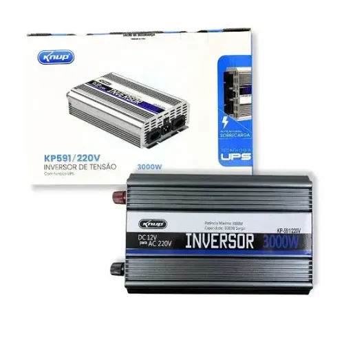 Lacrado Inversor de tensão com funções UPS 3000W KNUP KP-591