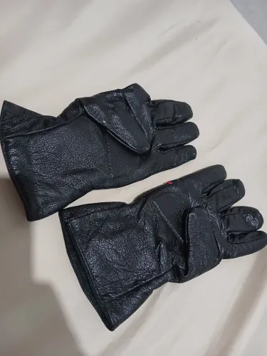 Luvas de couro moto 