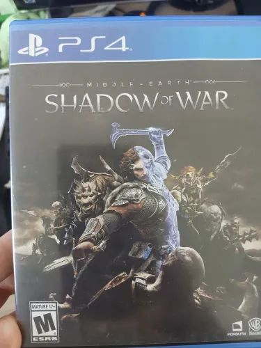 Middle earth shadow of war mídia física ps4 ps5