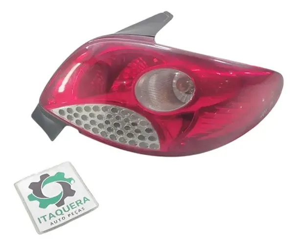 Lanterna Traseiro Direito Peugeot 207 Ano 2012 2013 Direito/passageiro Vermelho