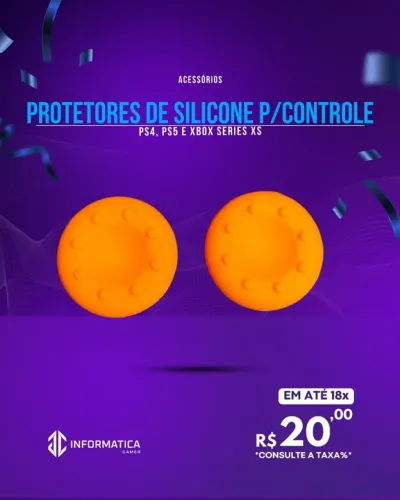 ACESSÓRIO PROTETORES DE SILICONE P/CONTROLE