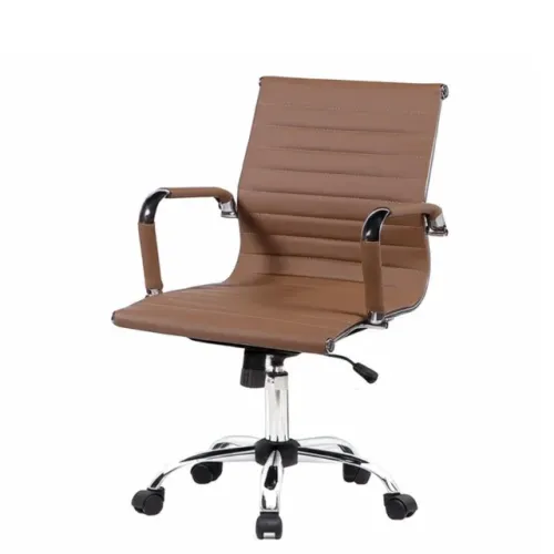 Cadeira Diretor Terracota Charles Eames Giratória Acabamento Sofisticado - 32793