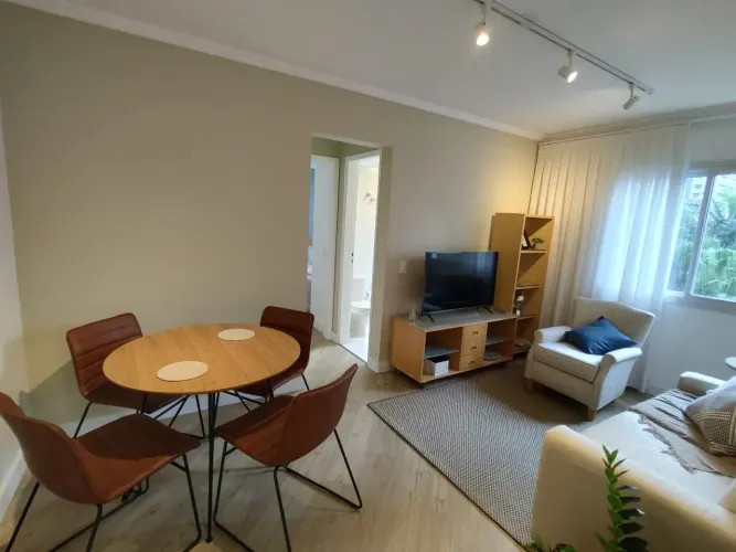 Apartamento com 1 dormitório mobiliado para alugar no Campo Belo - São Paulo - SP