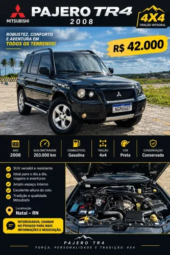 Mitsubishi Pajero TR4 2.0/ 2.0 Flex 16V 4X4 Mec. 2008