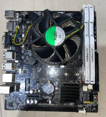 Placa mãe GT H61 M2 completa com i5 3470 mais Memória RAM HYPERX 16 GB