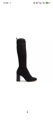 Bota preta cano alto Schutz 