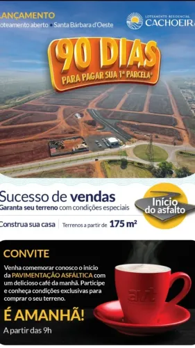 Terreno à venda em Santa Bárbara D'oeste-SP, Jardim Vila Rica - 175,00 m² de área! Sem Ent
