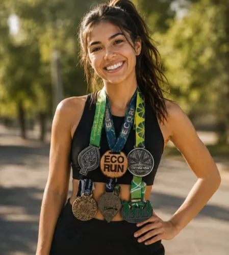 Kit 6 Medalhas de Corrida de Rua - Eco Run, Oba, Ecológica & Mais