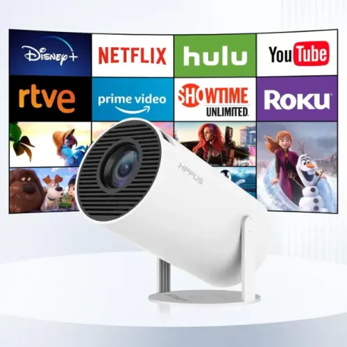 [Novo] Projetor Magcubic Hy300 Pro 260 Ansi 4k Portátil Android