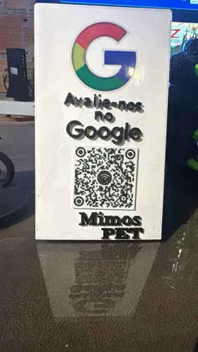 Placa de avaliação QR Code com seu logo