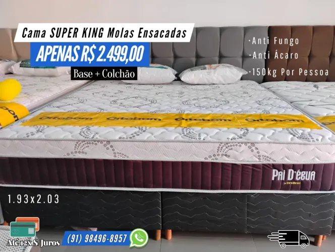 CAMA SUPER KING MOLAS ENSACADAS OFERTA