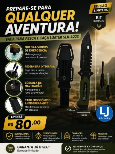 Faca para pesca e caça 