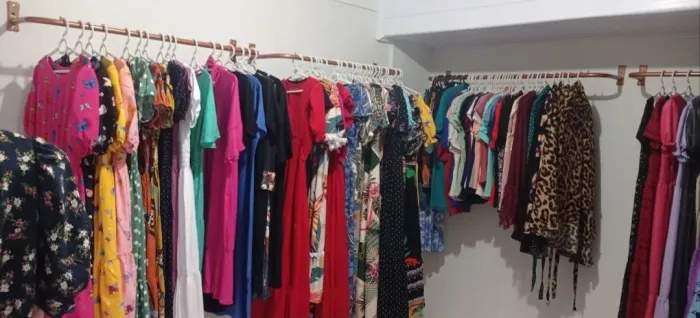 Loja completa de moda evangélica - 90 peças + estrutura completa