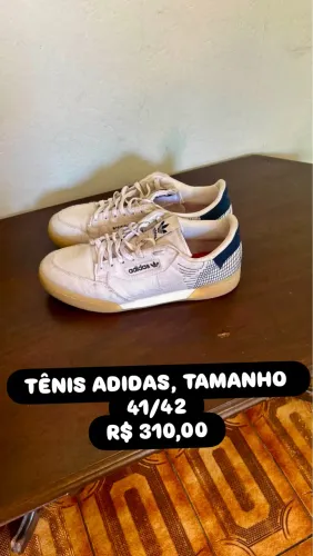 TÊNIS ADIDAS, TAMANHO 41/42