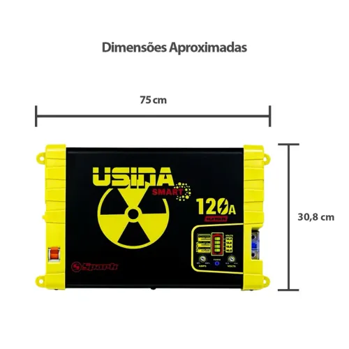 Troco fonte usina de 120 por uma de 200 AMP