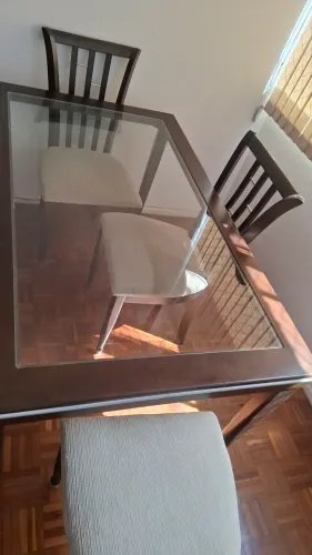 Mesa de 5 cadeira Madeira Pura